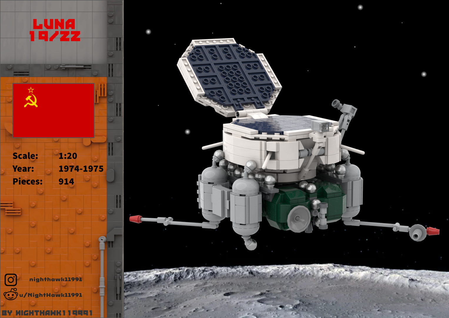 Luna 19/22 1:20 (Soviet lunar orbiter)