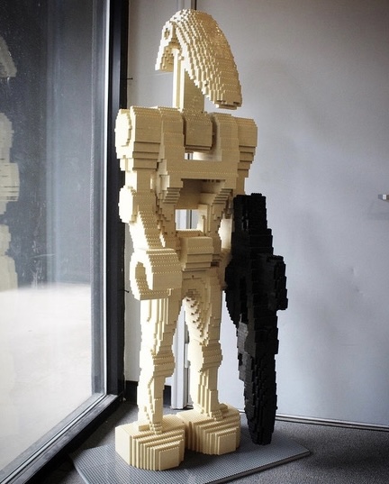 Minifigure Battle Droid Sculpture &amp; Gun