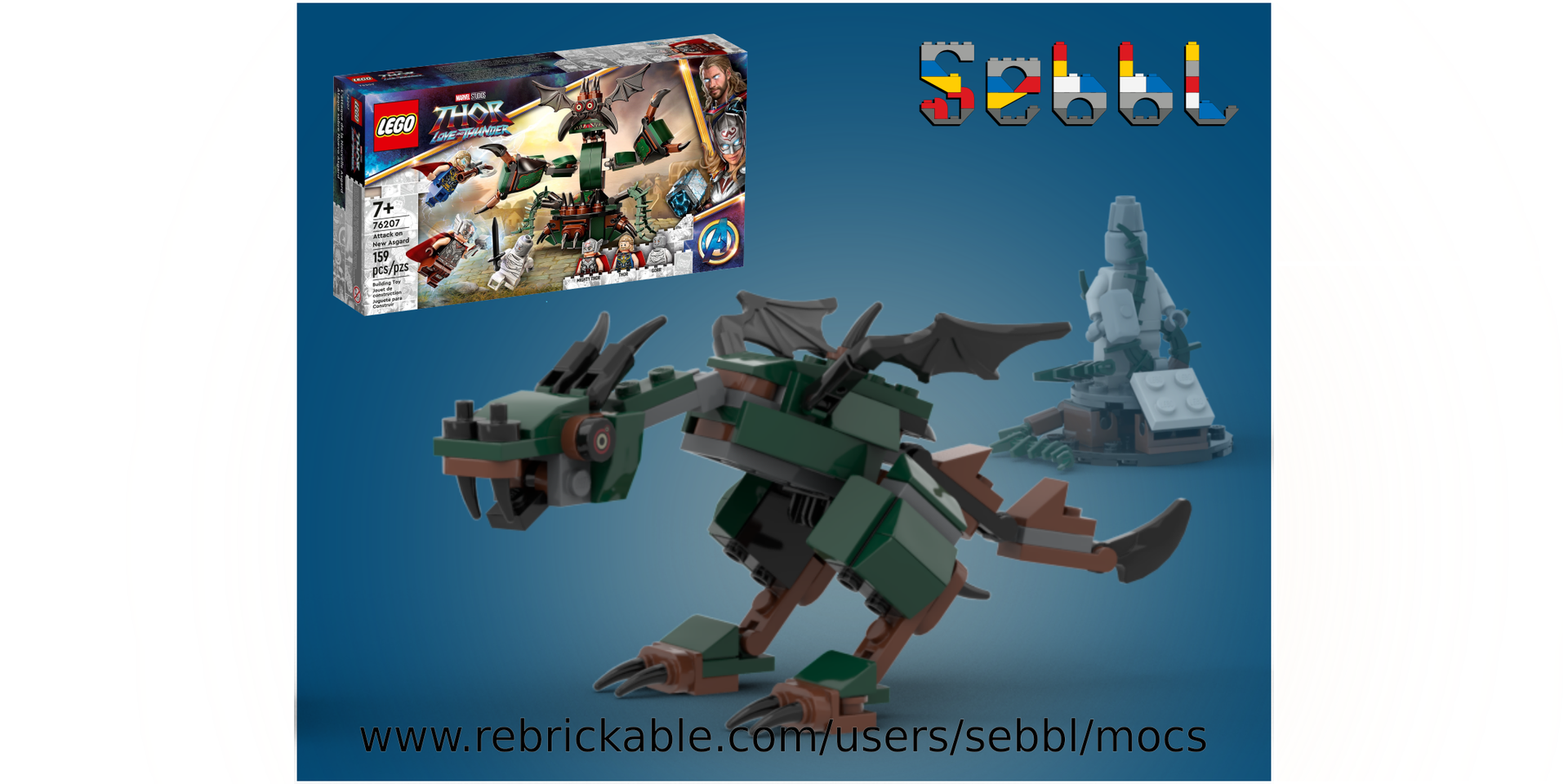 Wyvern from 76207 [non-exclusive Castle] alternate build