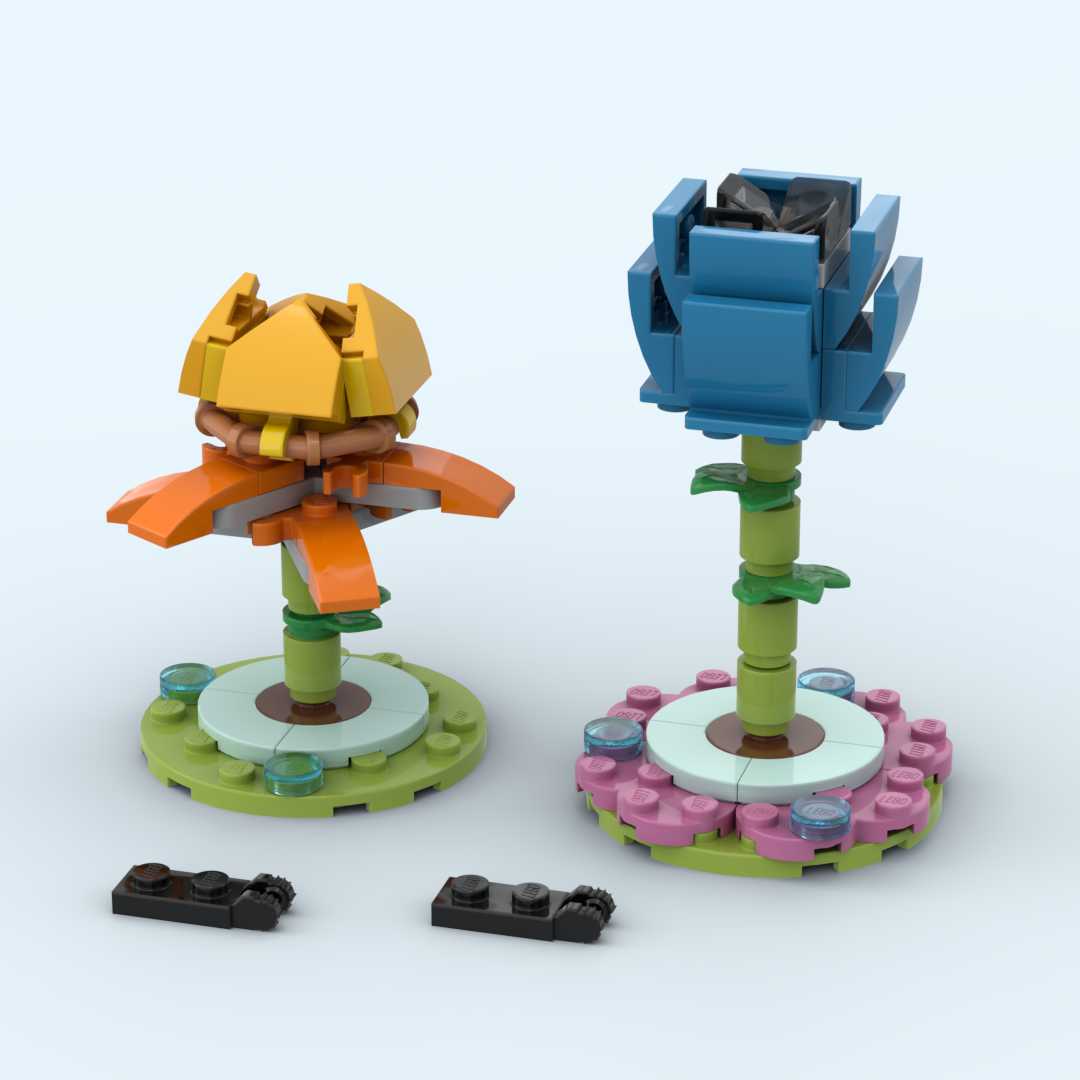 2 flowers (30417 alt) (MOC-127596) - LEGO MOC | MOC Tracker