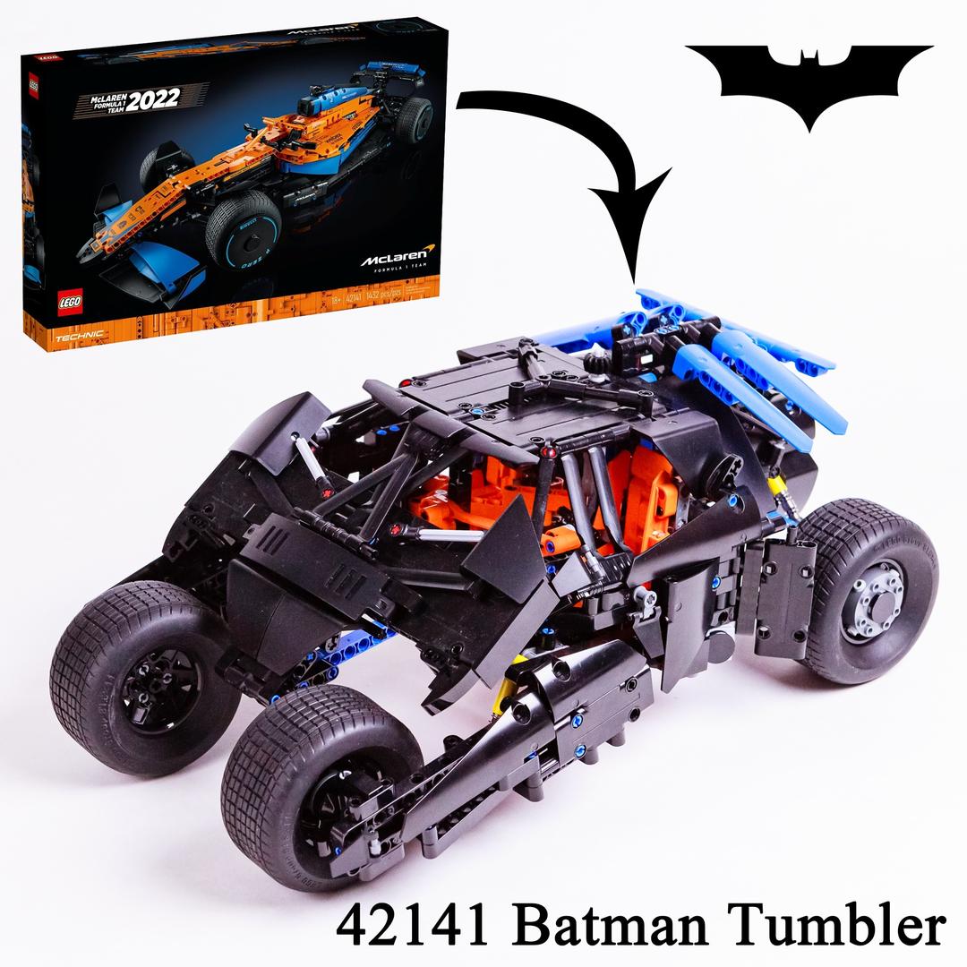 Batmobile Tumbler (42141 McLaren Formula 1 c-model) alternate build