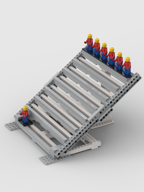 Stand for Lego figures with base plate