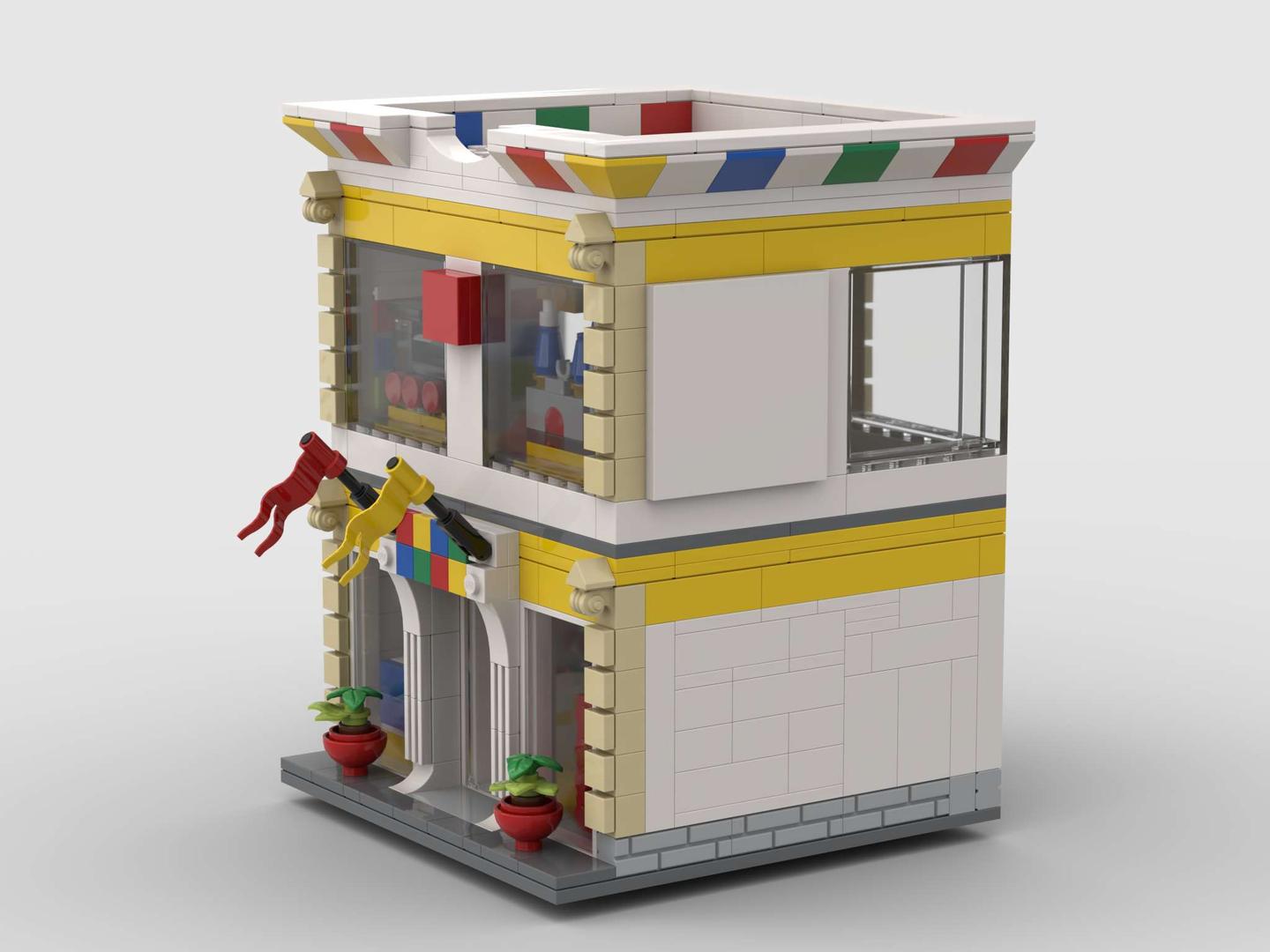 Mini modular Lego Brand Store 40574 (base on plate 16x16)
