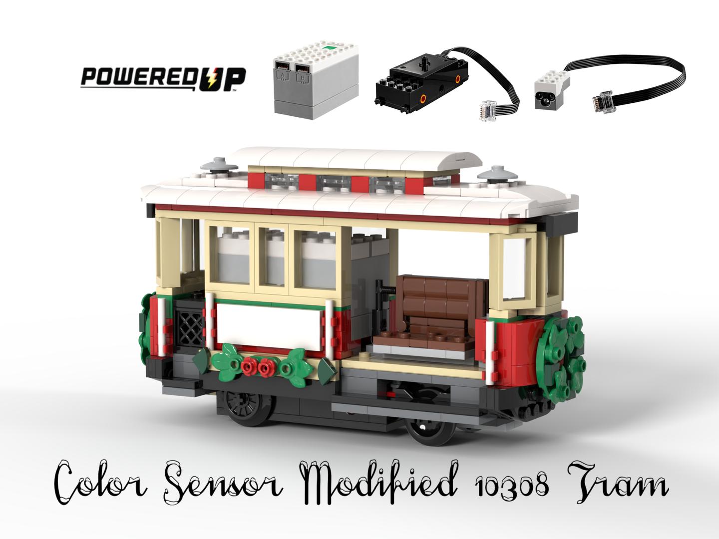 10308 Tram Powered UP Modified with Color Sensor