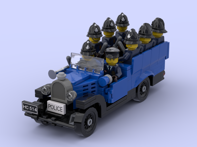 Vintage 1920s Emergency Police Troop Transporter