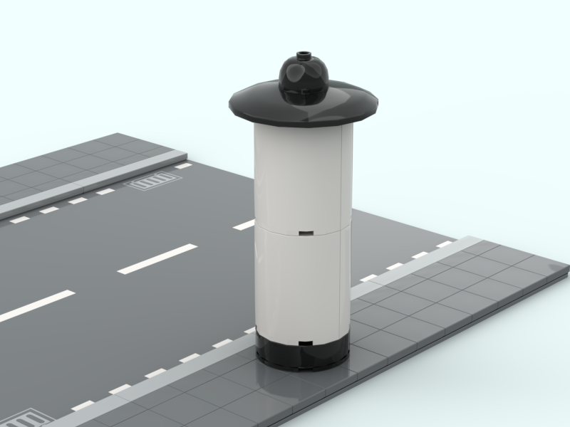 Vintage 1920s Advertising Pillar / Column "Litfaßsäule"