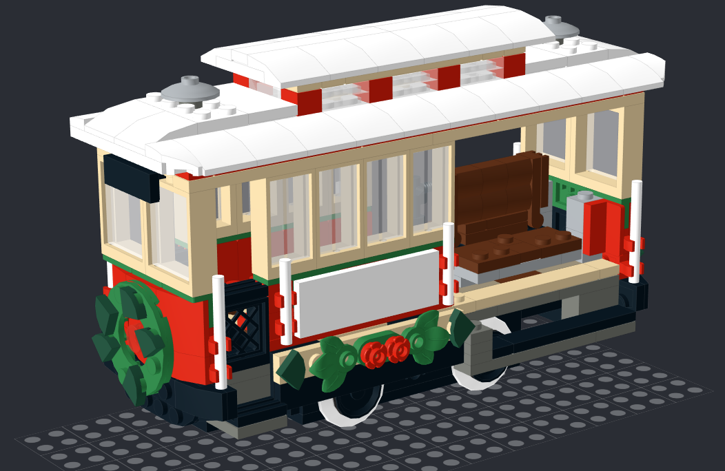 10308 Winter Holiday Tram 9V electric