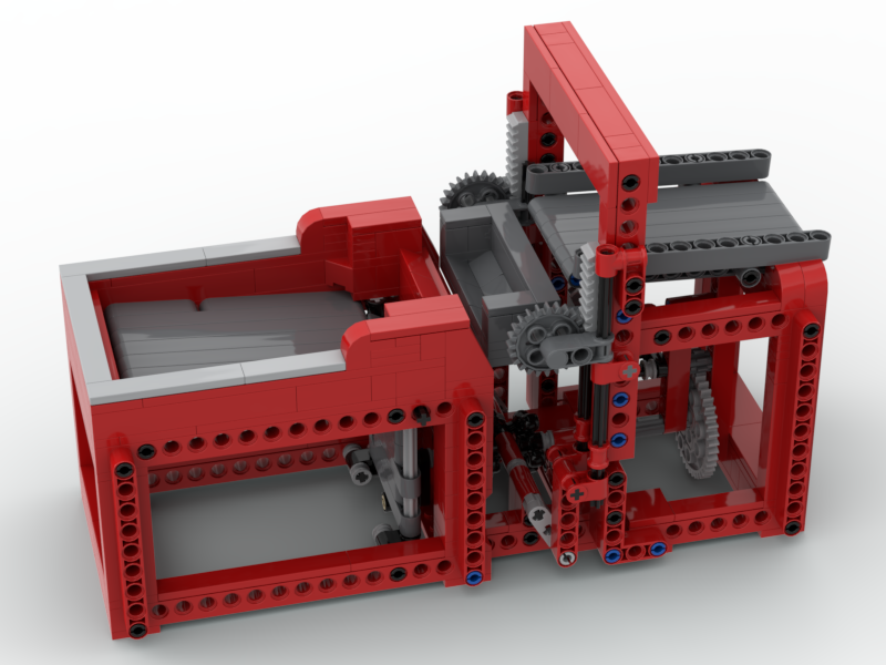 Vertical gear rack