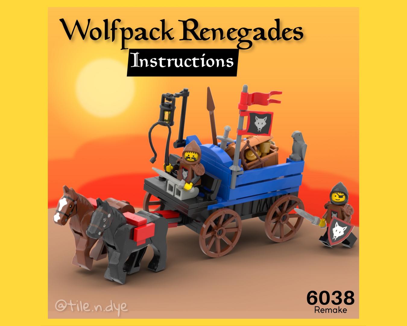 6038 - WOLFPACK RENEGADES - LEGO MEDIEVAL MOC INSTRUCTIONS