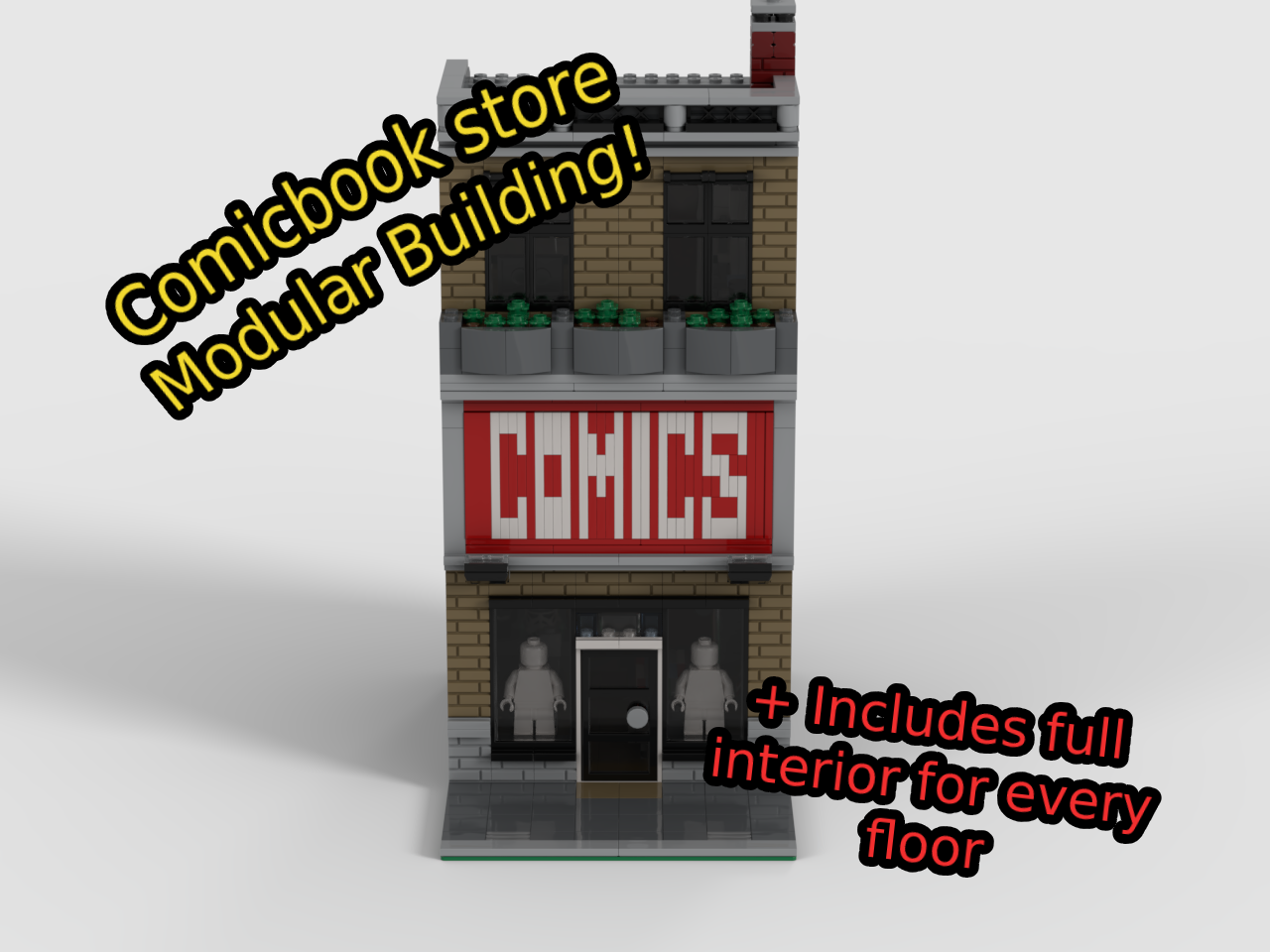 Modular Comicbook Store with interior