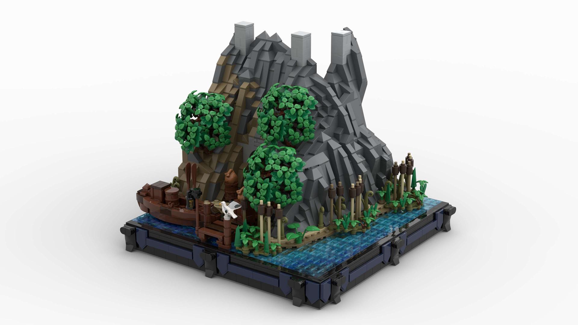 G1 - Shore &amp; side entrance for my medieval castle