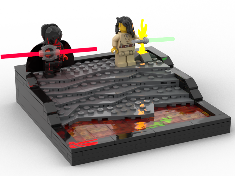 JEDl vs. INQUISITOR (Nevarro DIORAMA)