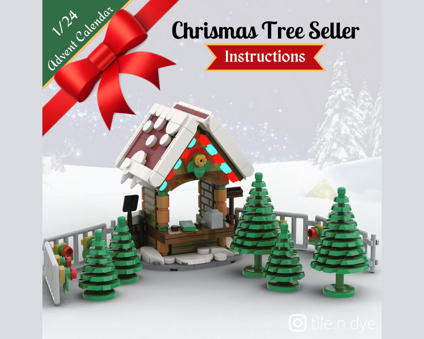 Christmas Tree Seller - LEGO CHRISTMAS MOC INSTRUCTIONS