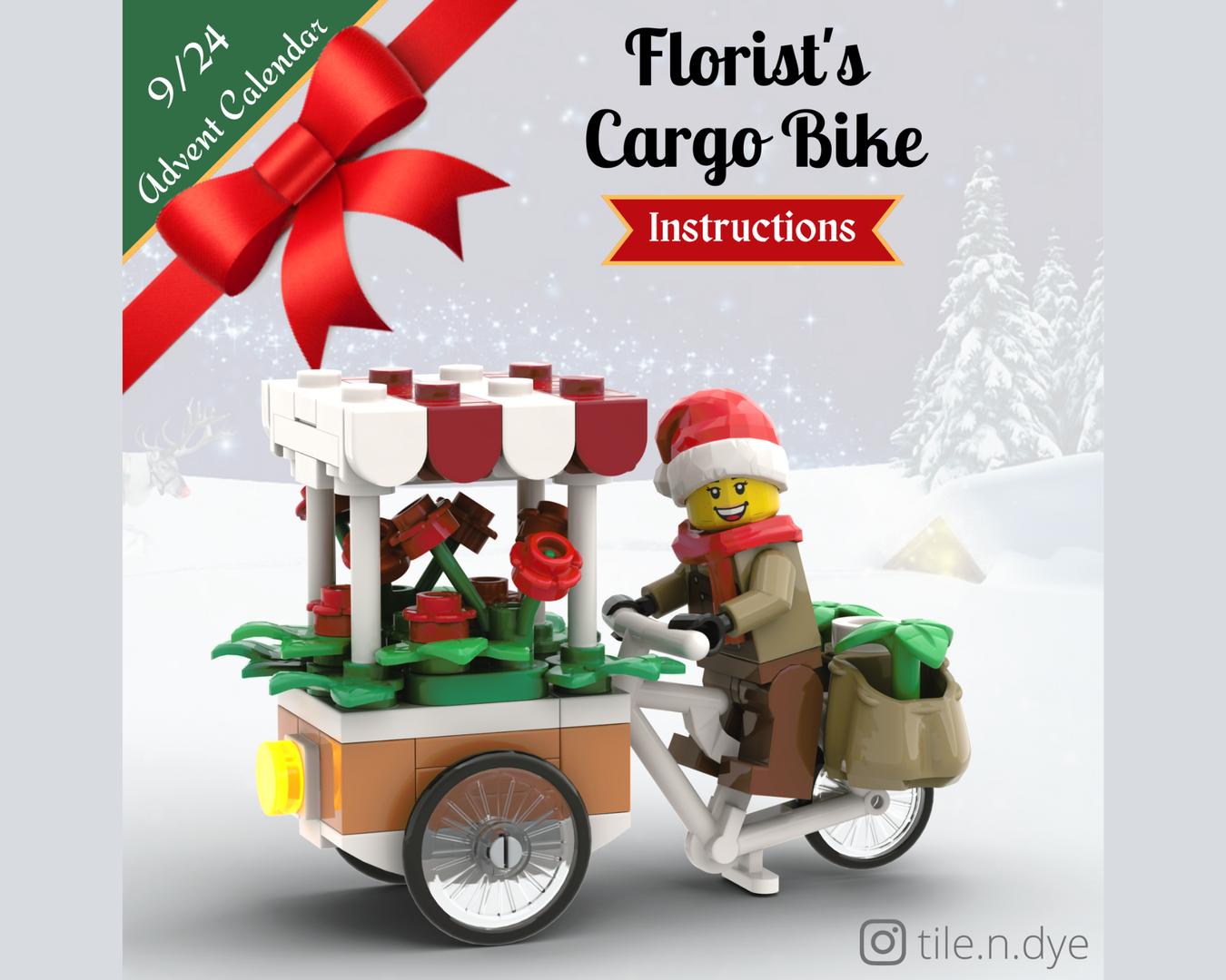 FLEURIST'S CARGO BIKE - LEGO CHRISTMAS MOC