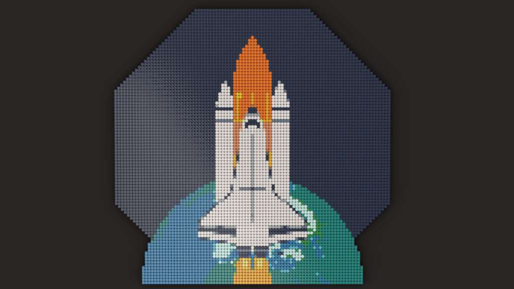 Space Shuttle Art Mosaic