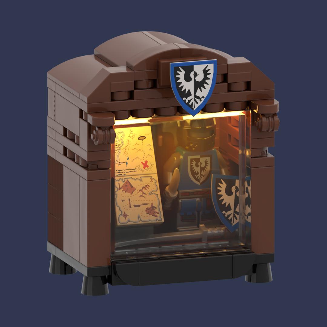 The display of the black falcon knight