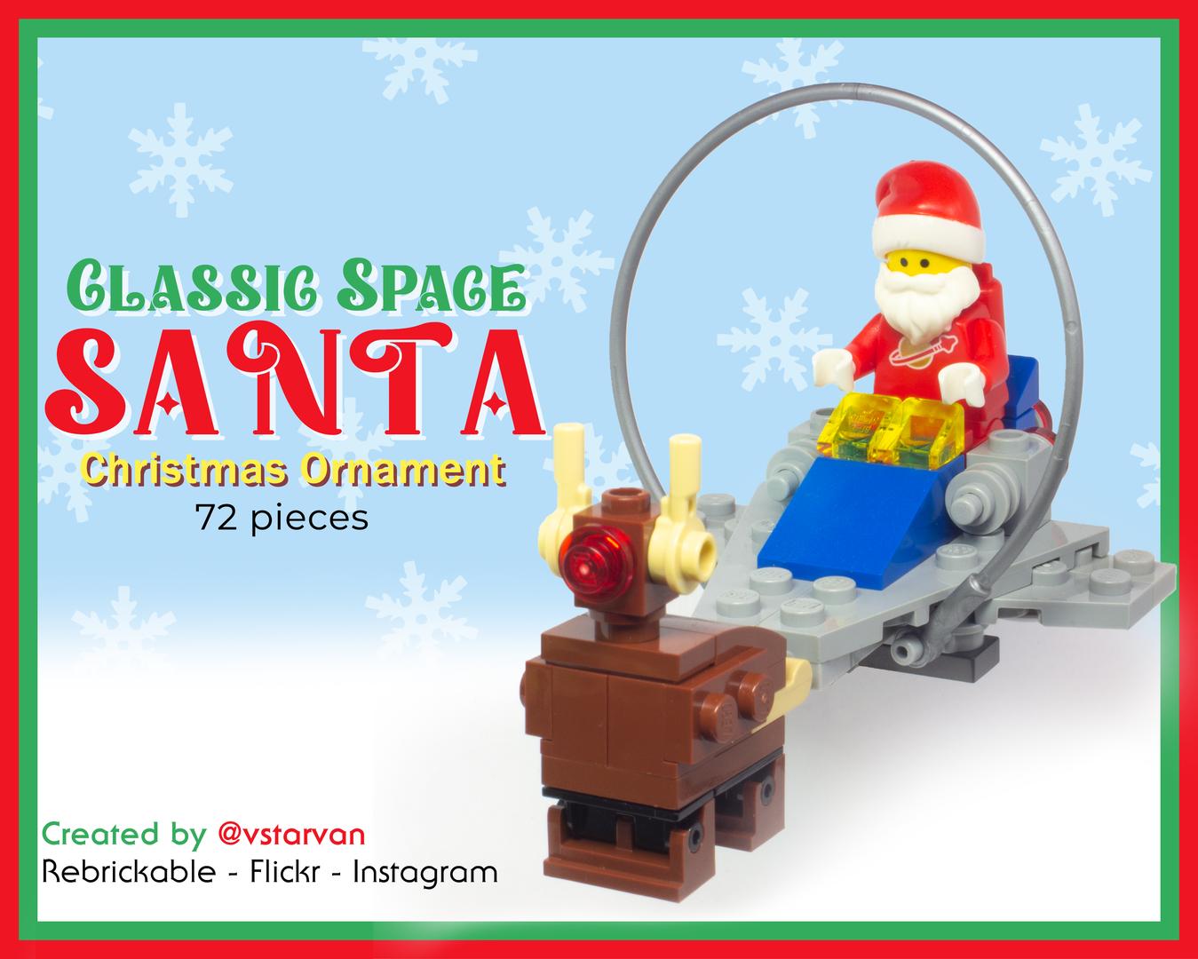 Classic Space Santa  - Ornamnet