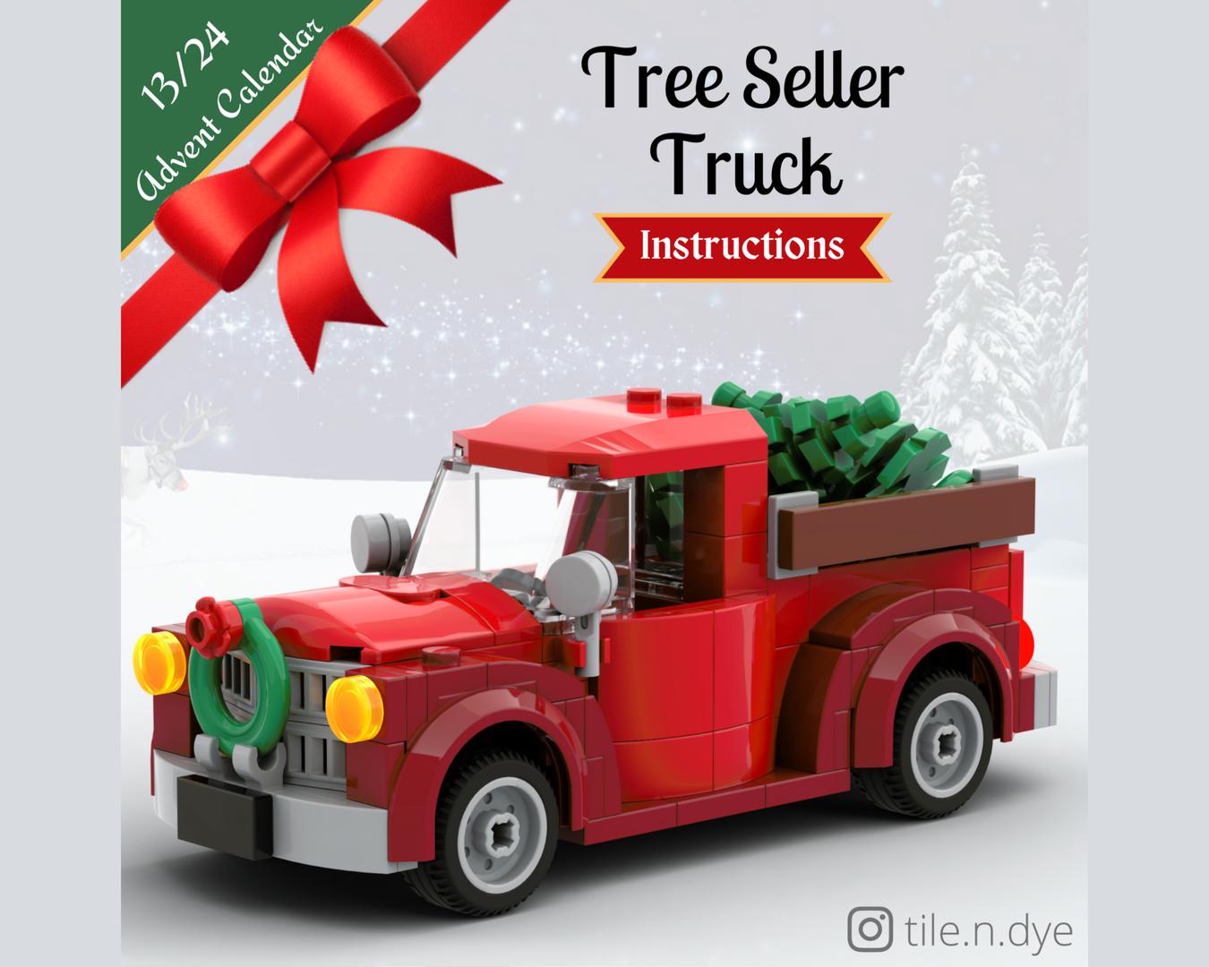 Tree Seller Truck - LEGO CHRISTMAS MOC INSTRUCTIONS