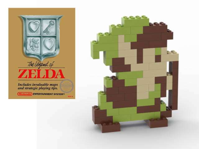 8-bit Link NES Sprite (Walking)