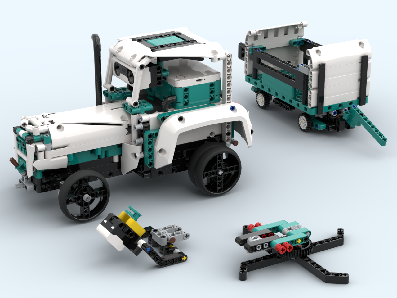 Mindstorms Tractor with equipment
