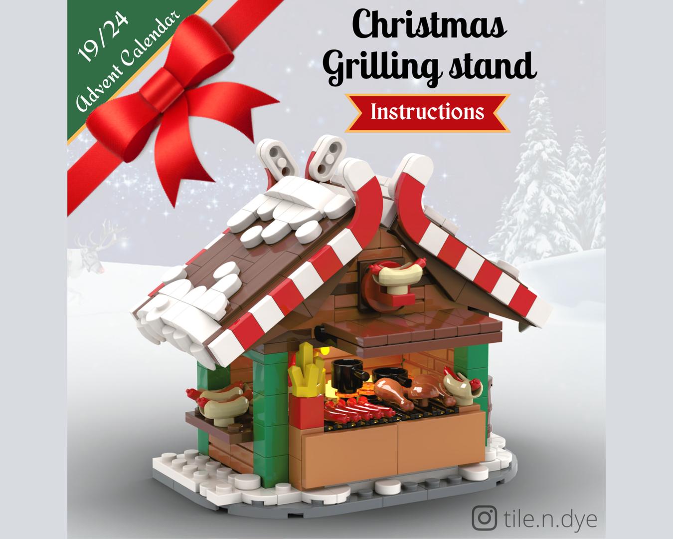 Christmas Grilling Stand - LEGO CHRISTMAS MOC FREE INSTRUCTIONS
