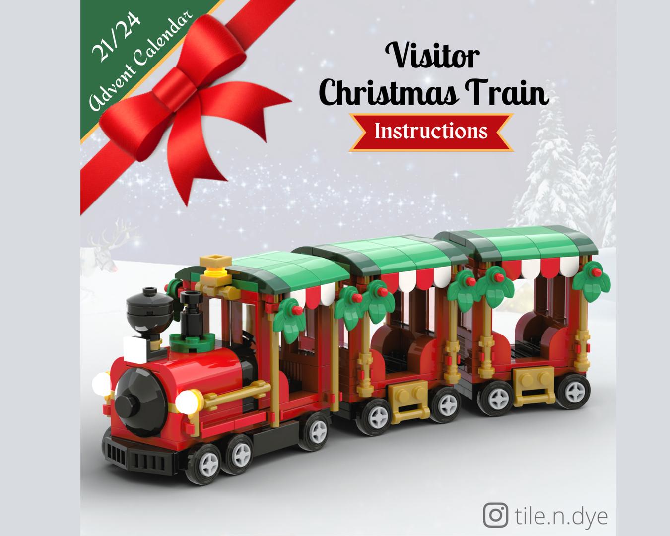 Visitor Christmas Train - LEGO CHRISTMAS MOC FREE INSTRUCTIONS