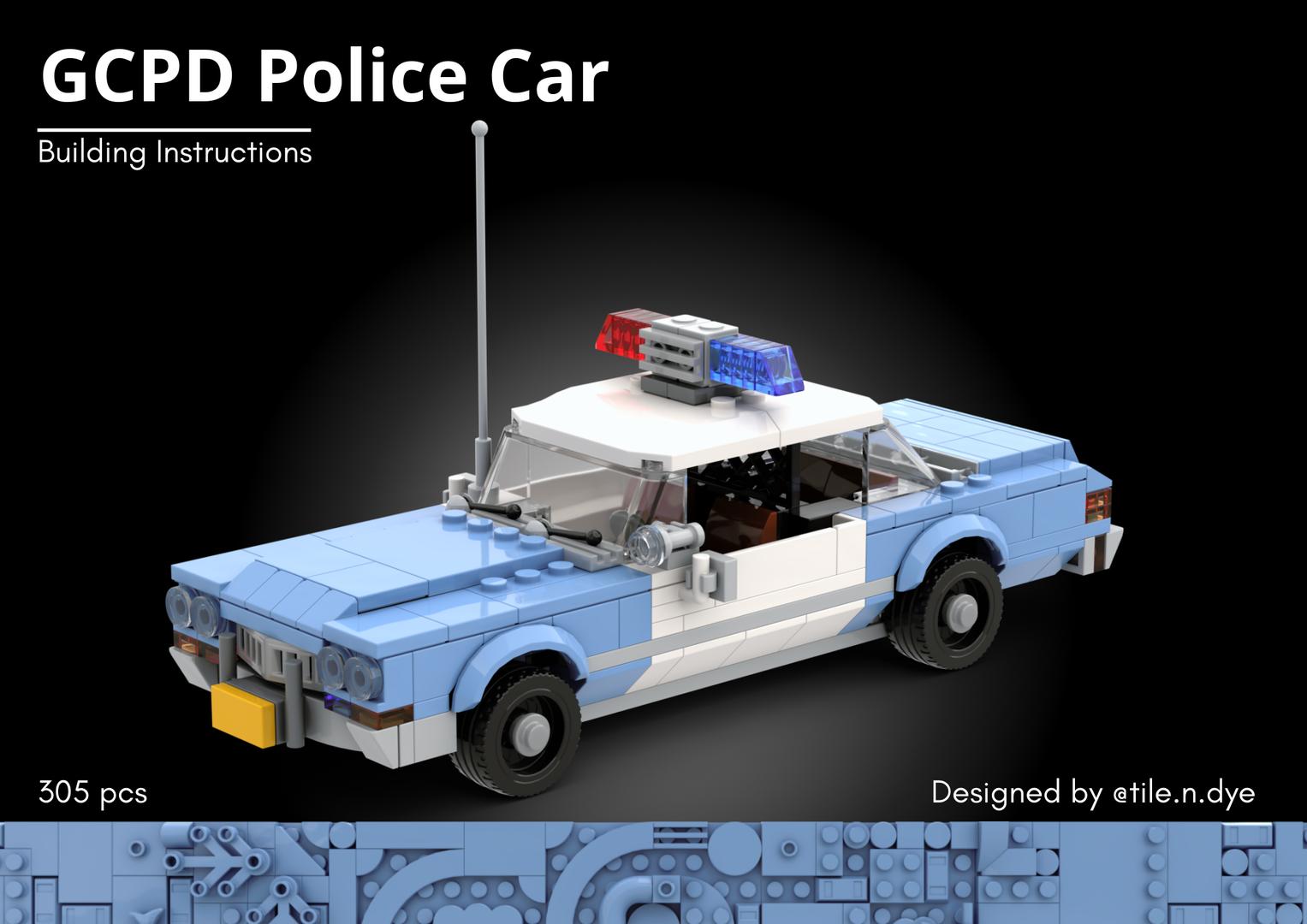 GCPD Police Car - LEGO CITY MOC INSTRUCTIONS