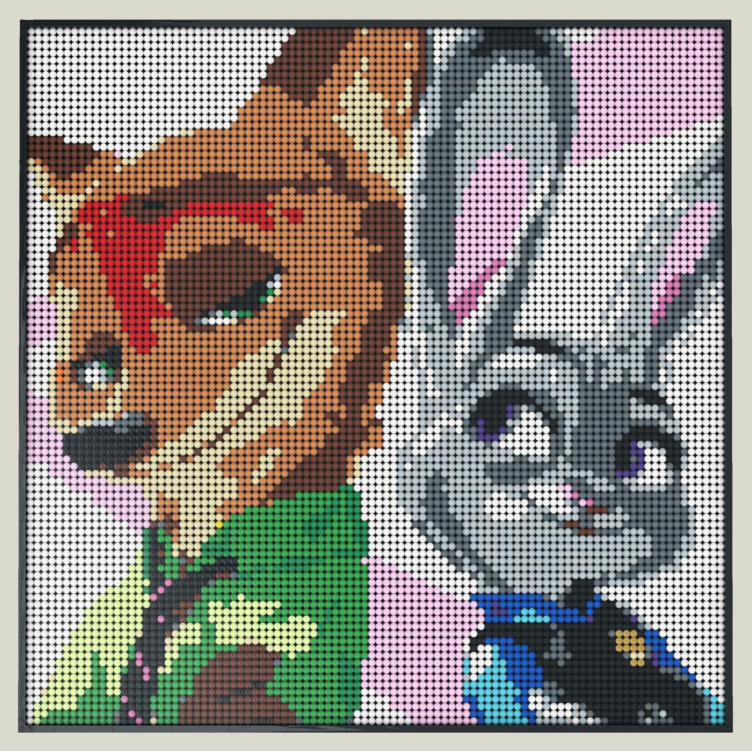 Zoomania / Zootopia Mosaic, Version B