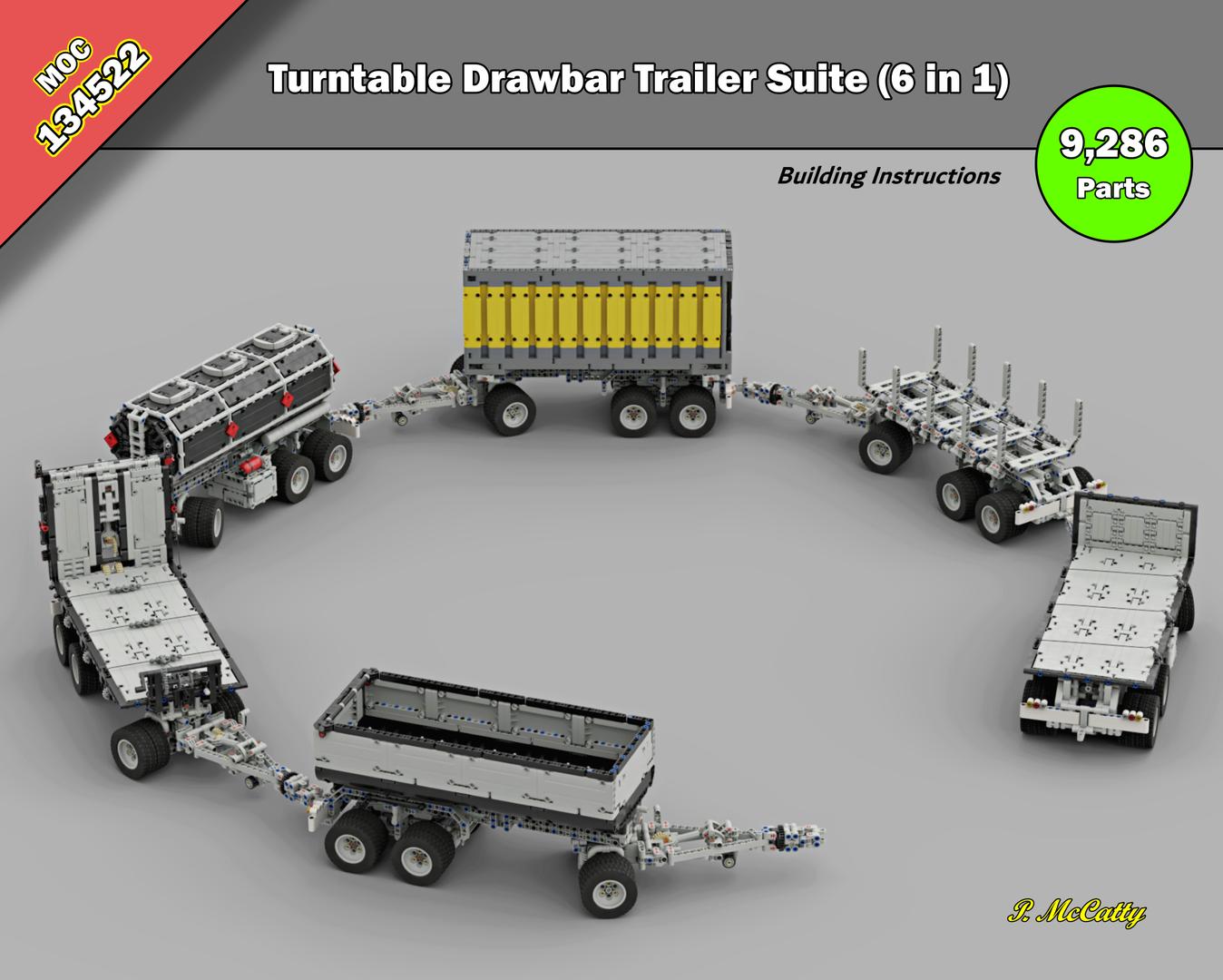 Turntable Drawbar Trailer (6 in 1 Suite)