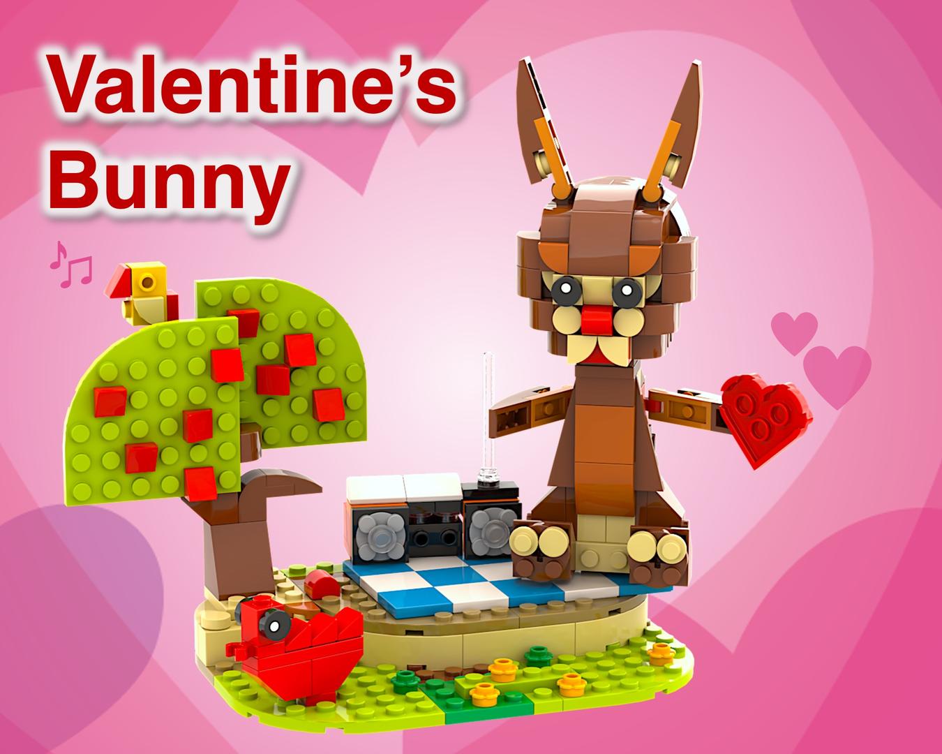 Valentine's bunny (40462 Alternate build)
