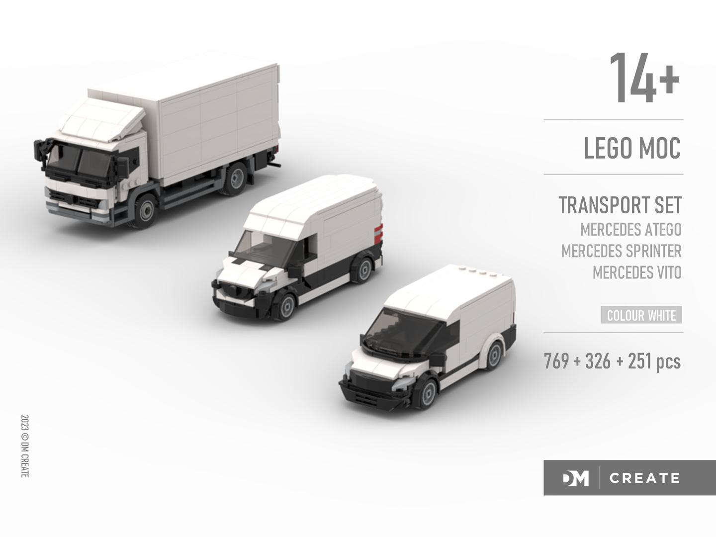 Transport set - Mercedes-Benz (white) Atego + Sprinter + Vito