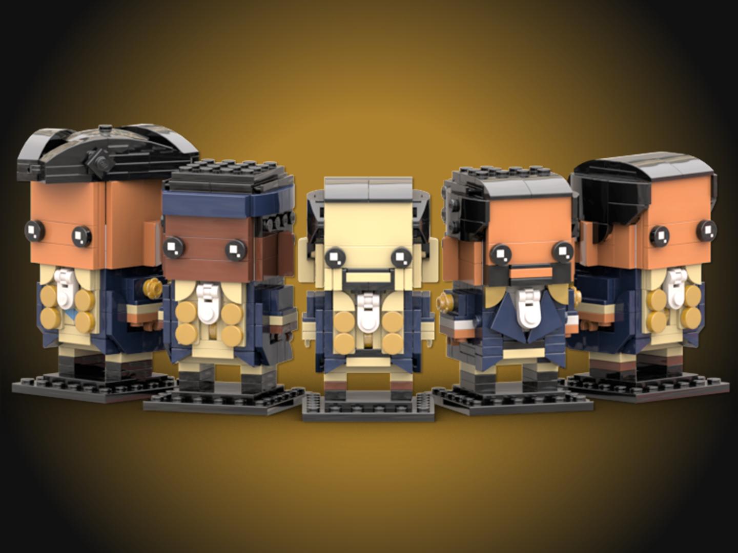 The World Turned Upside Down Brickheadz (From Hamilton)