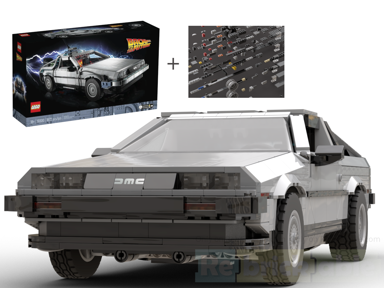 DMC DeLorean "DMC-12" from 10300 and extra parts