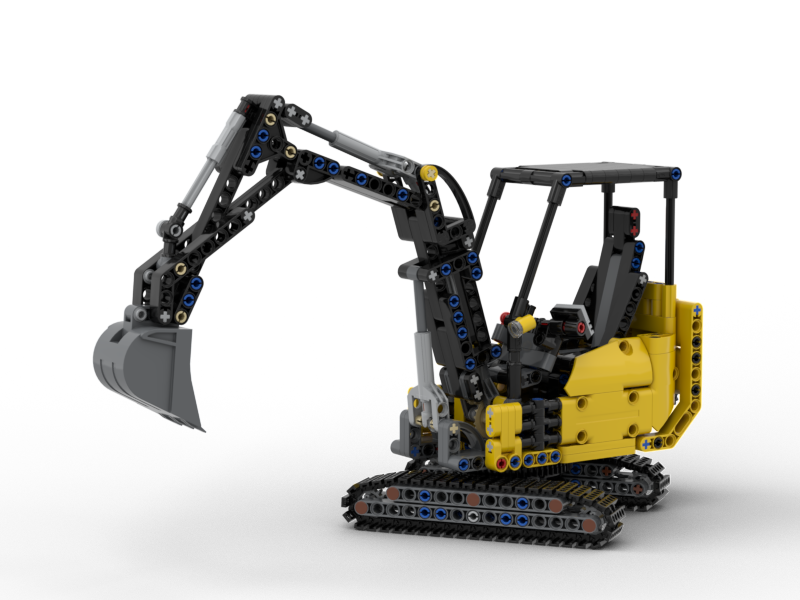 Large scale compact excavator