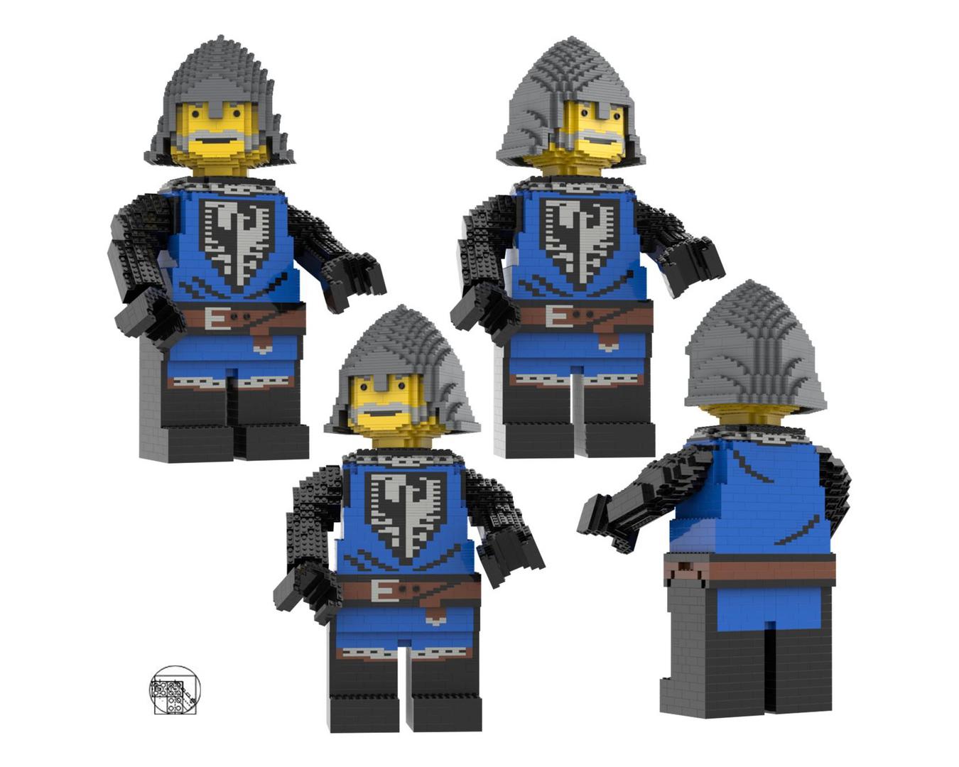 Maxi Figure Black Falcon with dark grey neck protector