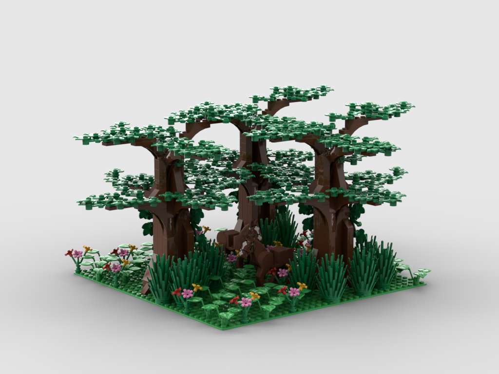 the alpine forest