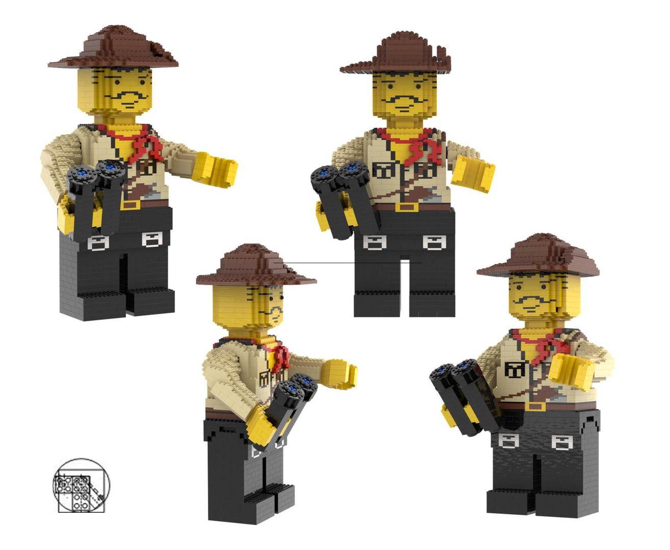 Maxi Figure jungle explorer with binoculars