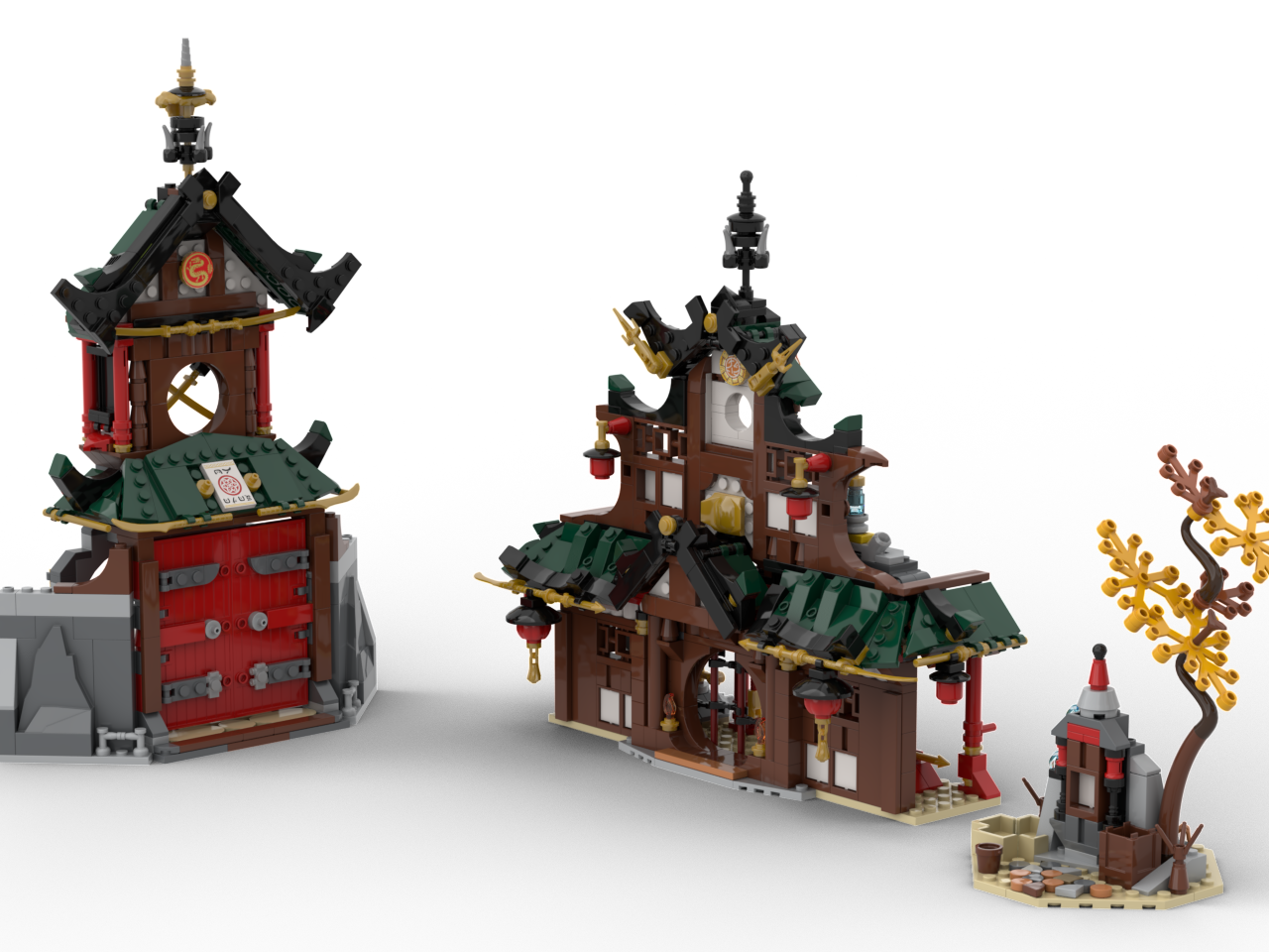 Alternate 71767 ninja dojo temple