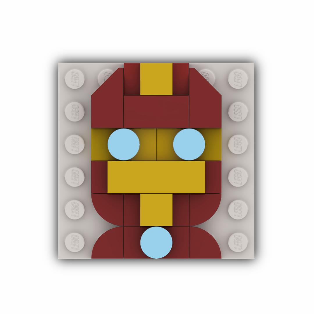 Iron Man Mini Mosaic (Designed for LEGO X Levi's)