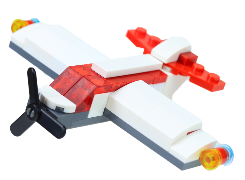 Simple single-engine aircraft.