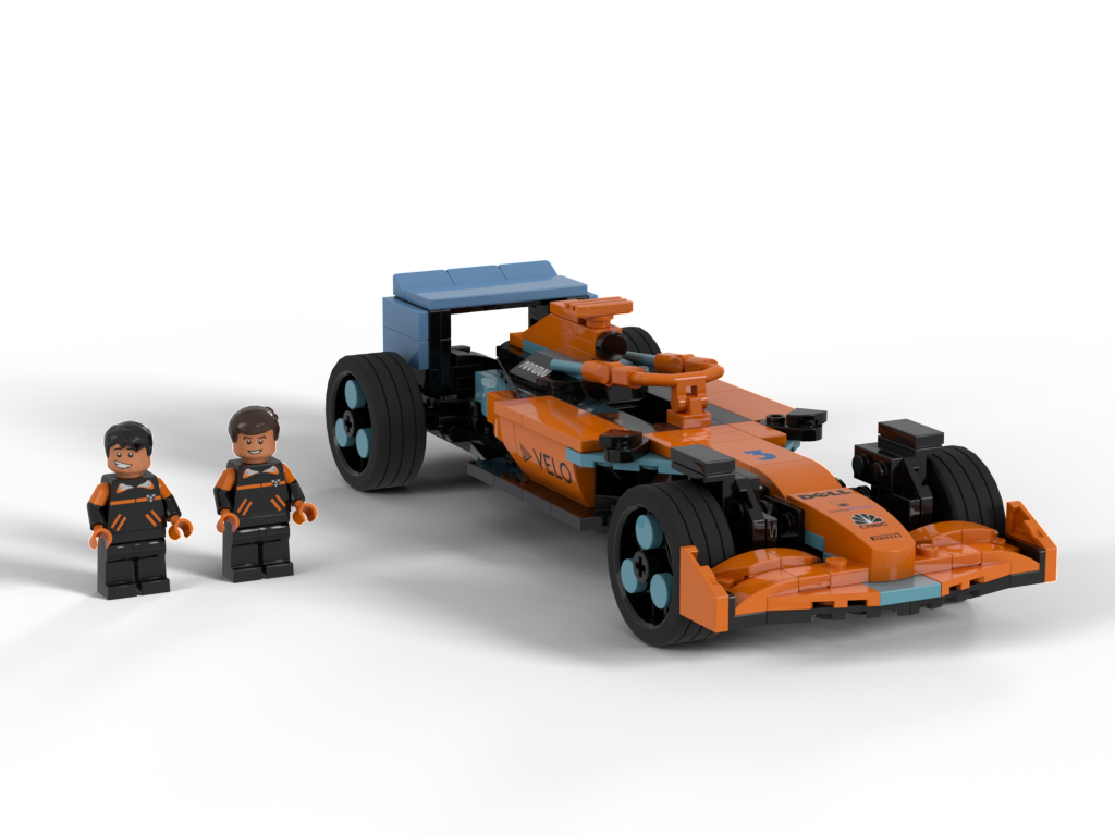 LEGO Mclaren MCL36 2022 F1, Lando Norris and Daniel Ricciardo