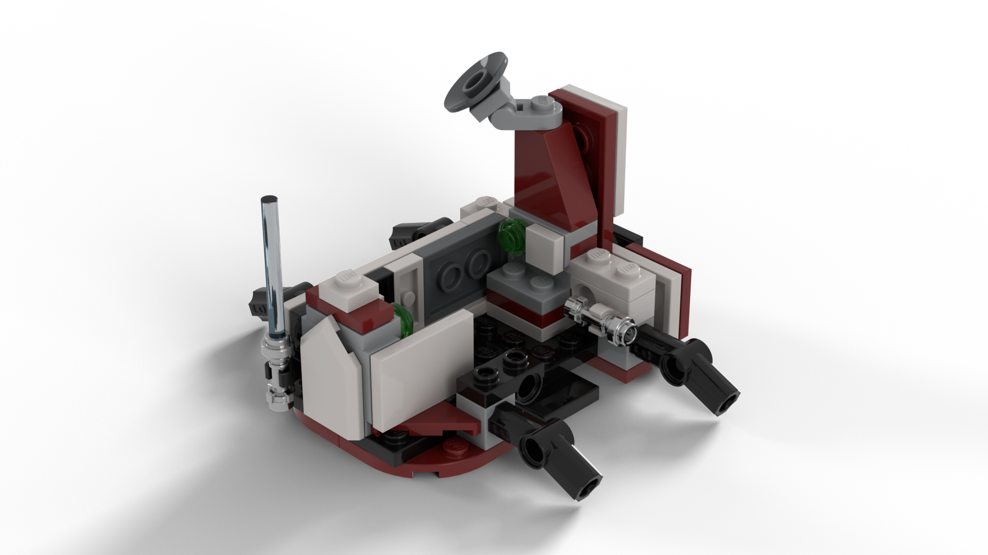 Obi-Wan Kenobi's Clone Command Station -  Accessory for Z-95 Headhunter 75333 Alt Build alternate build