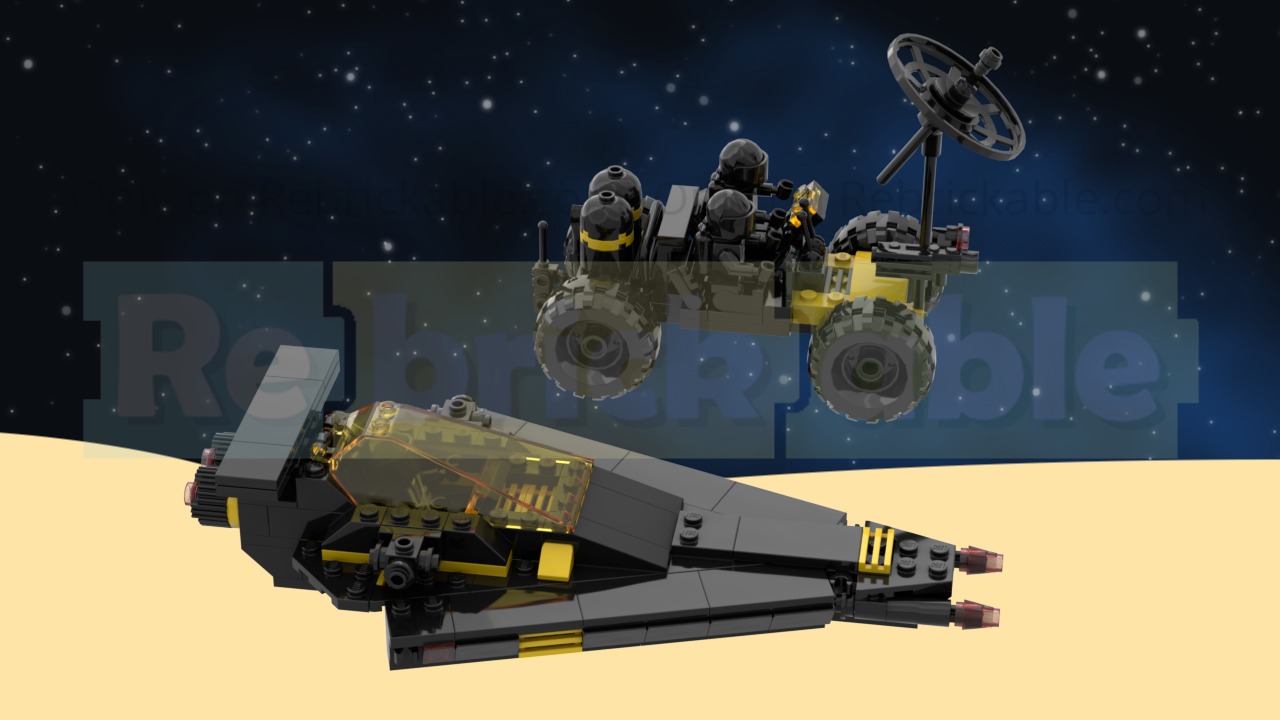 Blacktron Patroller and Assault Rover