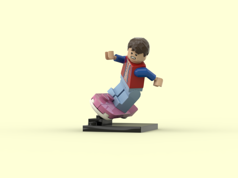 Marty Mcfly hoverboard display