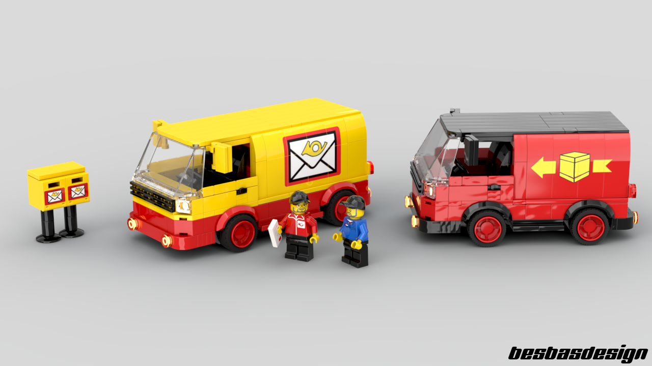 Multipack: post office and delivery van
