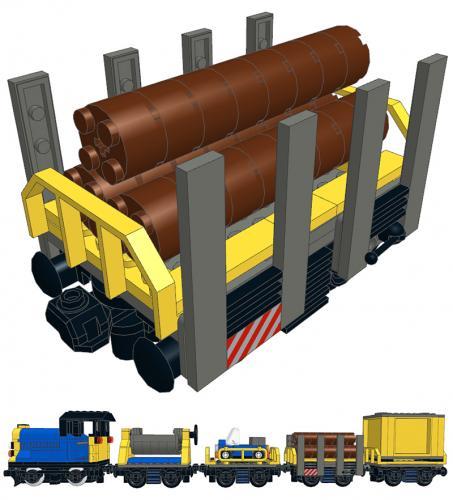 Mini Cargo Train - Log Transporter