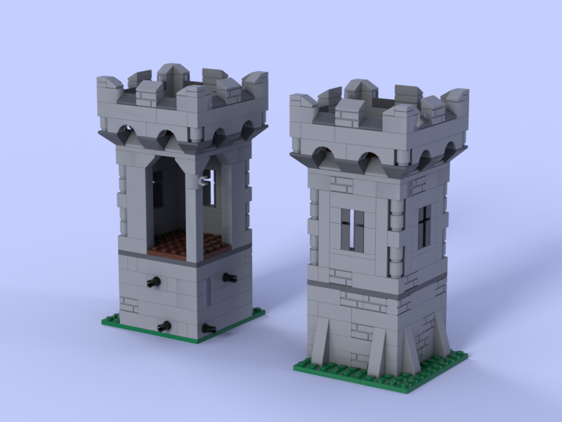 Castle Chess Board Tower X2
