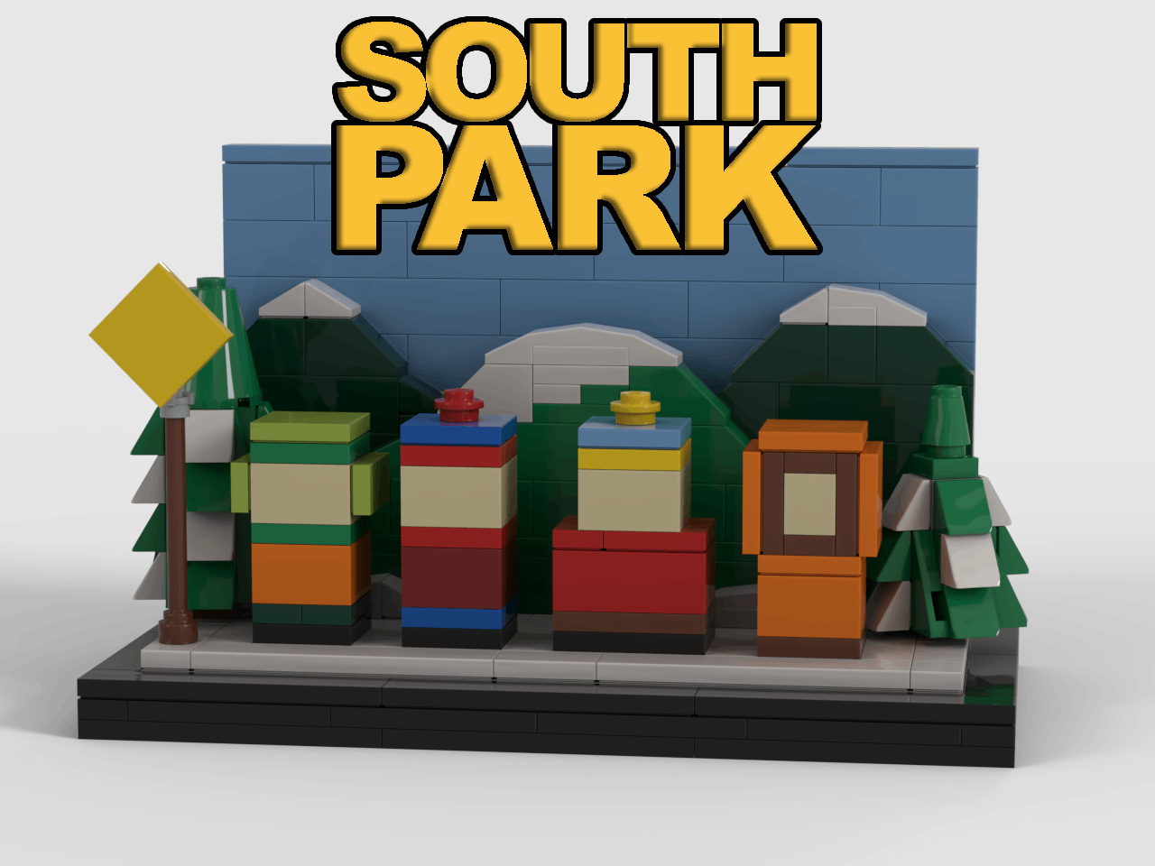 South Park Postcard / vignette