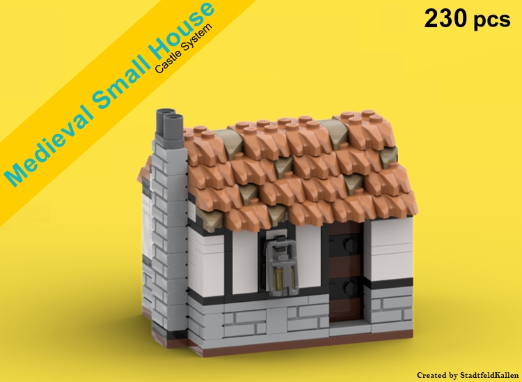 Medieval Small House Compatible with Lion Knight Castle
