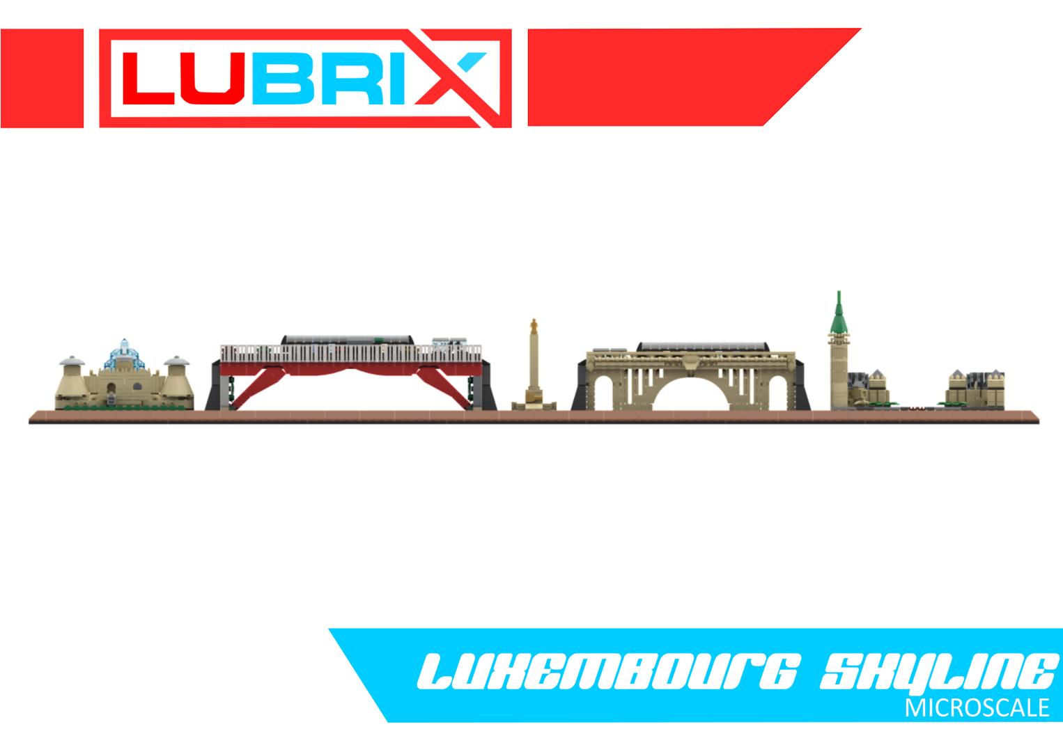 LUXEMBOURG SKYLINE (MICROSCALE)